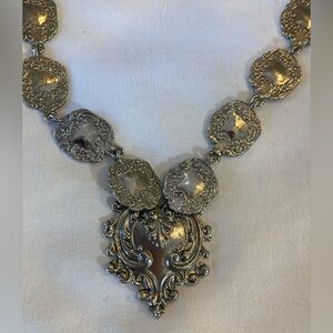 Vintage Ornate Necklace Spoon Handle Designed